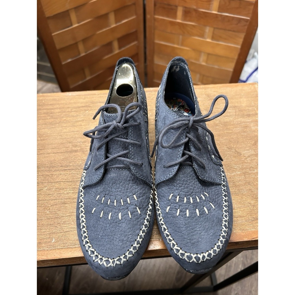 Hush Puppies Ladies Moccasin Style Suede Booties Size 7.5M‎ Blue